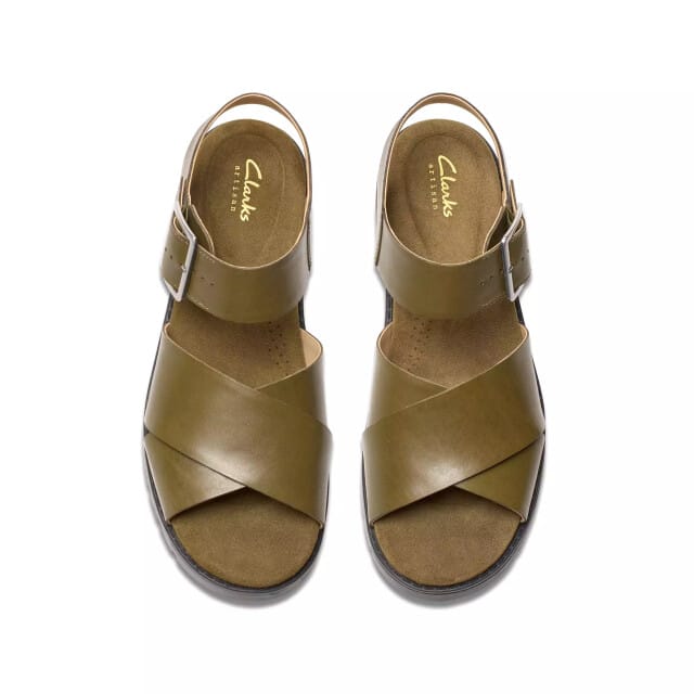 Clarks Orinoco Cross - dames sandaal - Groen - maat 41.5 (EU) 7.5 (UK)