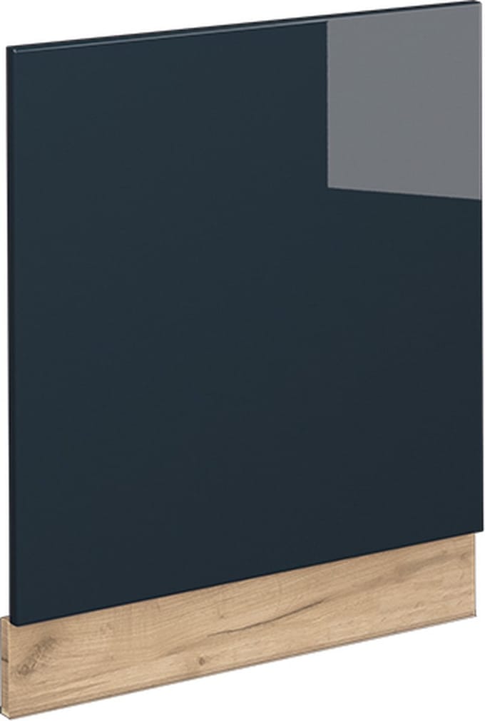 Vicco Fame-Line Keukenkasten – 60 cm, WB Eik Donkerblauw hoogglans