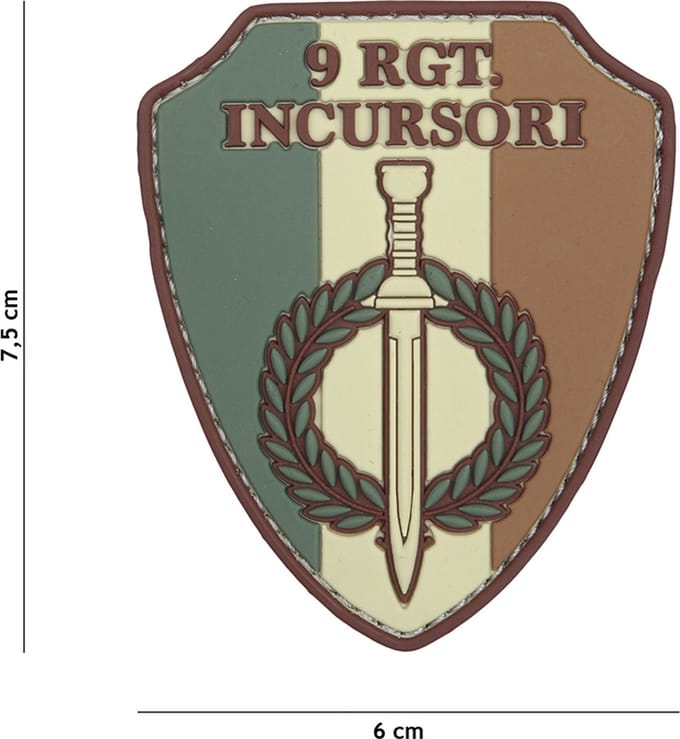 Embleem 3D PVC 9 RGT incursori multi