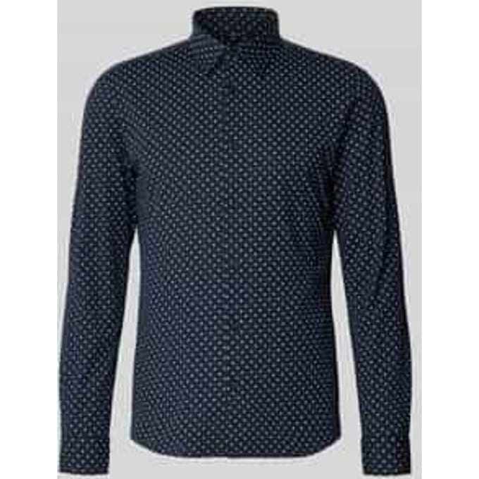 Slim fit zakelijk overhemd van Katoenmix Model 'P-ROAN-K-F-261'