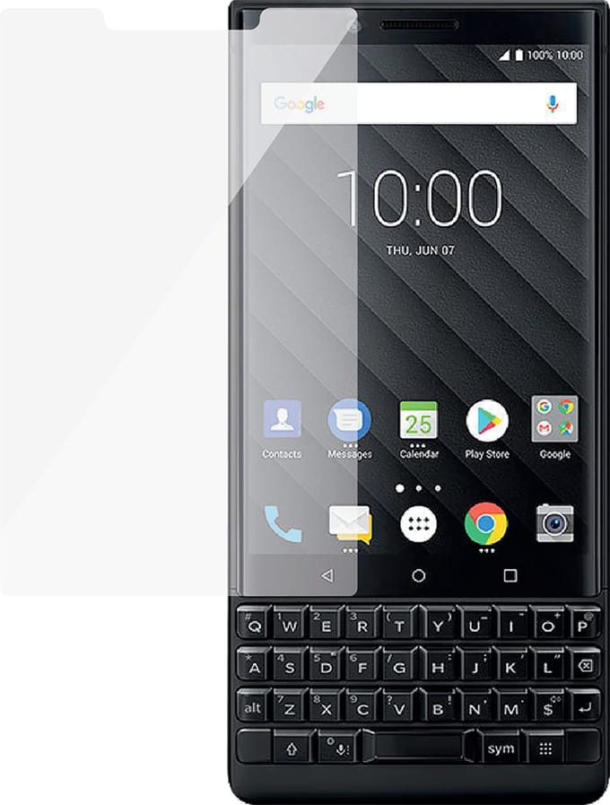 Bigben Connected, Screenprotector geschikt voor BlackBerry Key 2 - Tempered Glass 2.5D & Anti-Scratch, Transparant