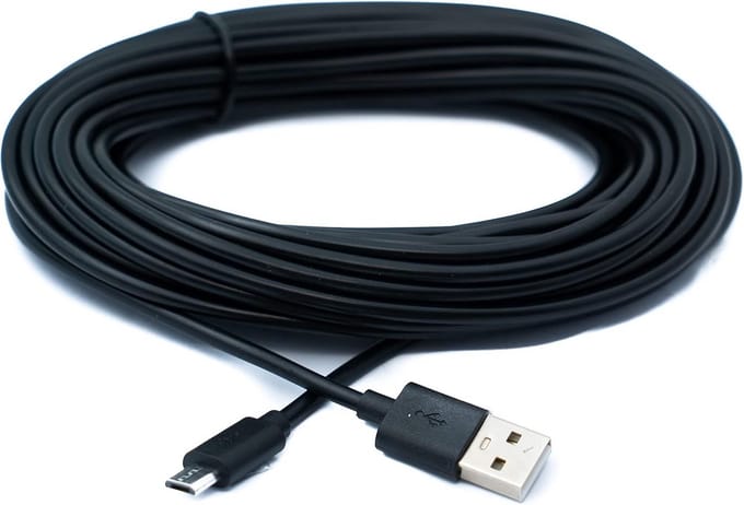 USB 2.0 kabel 10 m Micro B naar type A - Oplaadkabel voor smartphones en tablets