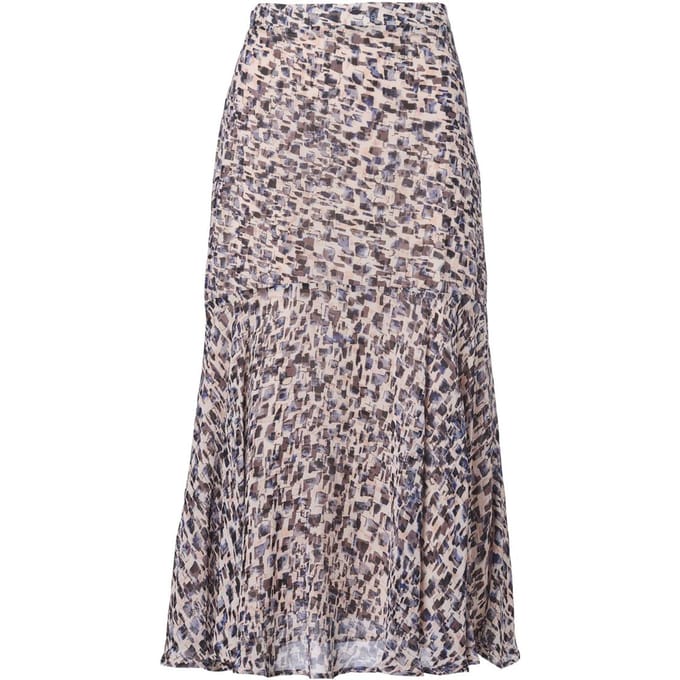 Cassie Print Rok Pink/kobalt