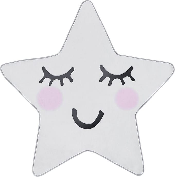 SIRIUS - Vloerkleed - Wit - 120 x 120 cm - Polyester