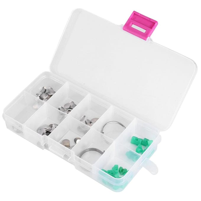 100 stuks/doos Tandheelkundige Matrices Tandheelkundige Sectionele Gekontourde Matrices Matrices Ring Wiggen white