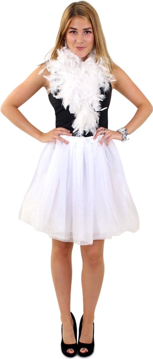 Tule rok deluxe wit Mira dames