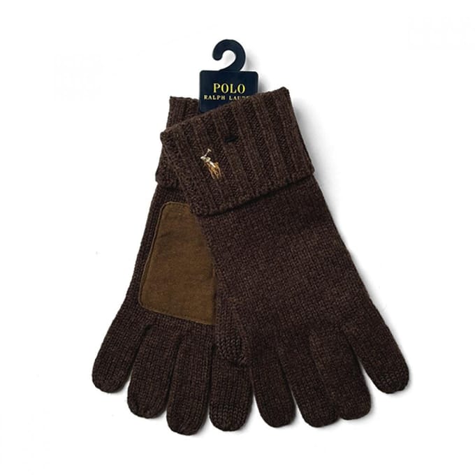Polo Ralph Lauren Pc0494 214 Pony Touchscreen Leer Patch Handschoenen PC0494-214 black
