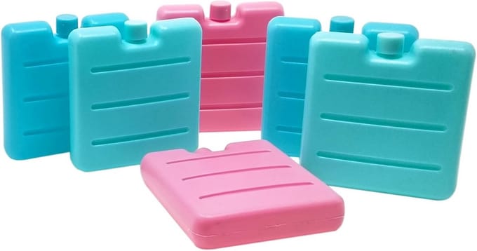 Set van 6 Mini Koelelementen voor Koeltas en Lunchtrommel