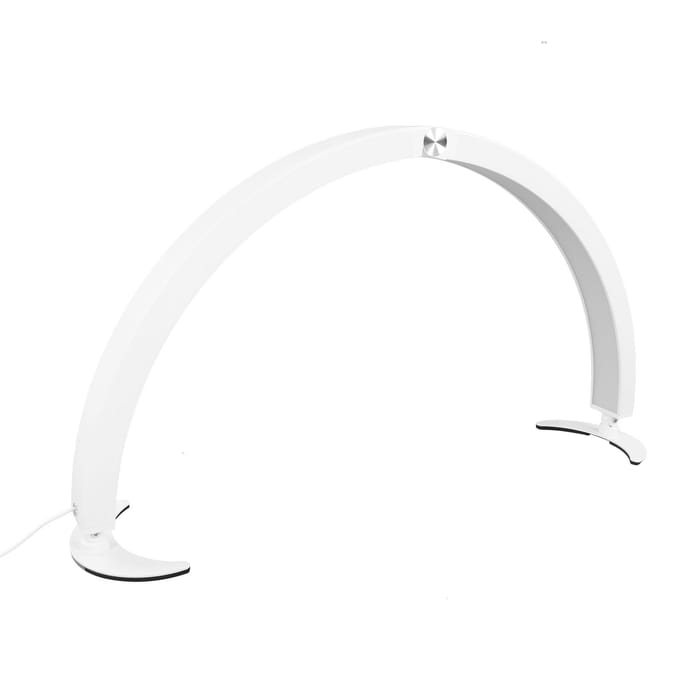 LED Halve Maan Lamp 40W 28in 10 Helderheidsniveaus 7 Kleuraanpassing Dimbare Halve Maan Nagelbureaulamp EU PLUG