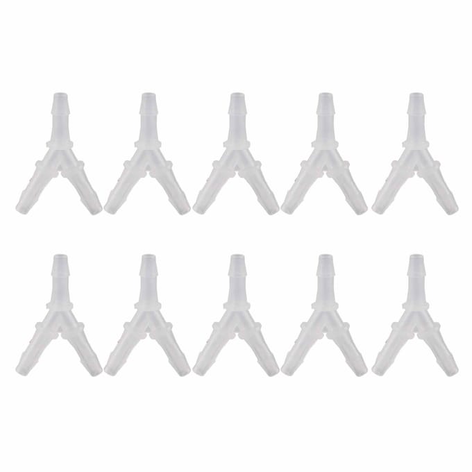 10 STUKS Zachte Slangkoppelingen Y-Type Connector Aquarium Vis Pomp Verbinding 3-Weg Connector(3,9 mm )