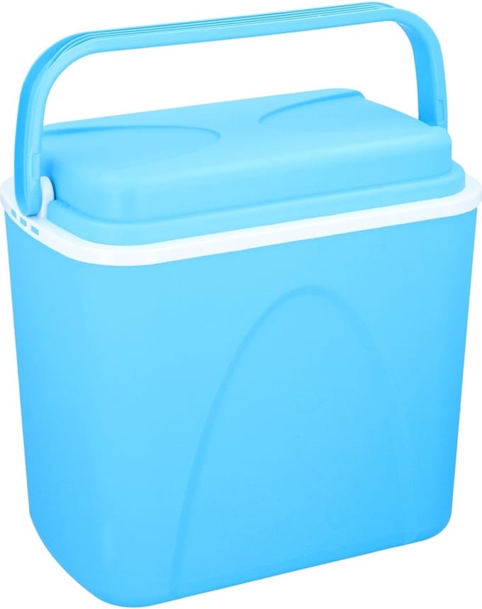 Koelbox - 24 liter - blauw - 38 x 26 x 39 cm - coolbox