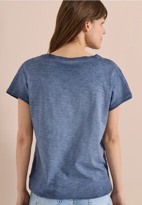 Shirt van geverfde jersey