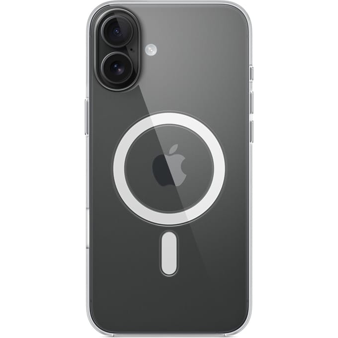Clearcase MagSafe voor de Apple iPhone 16 Plus - Transparant