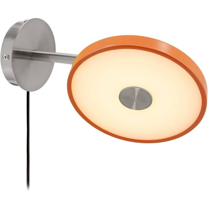 UMAGE LED wandlamp Asteria Short, oranje, staal, stekker