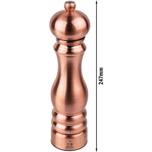 (6 stuks) PEUGEOT PARIS CHEF - Pepermolen - u'Select - Koper - Hoogte: 220mm