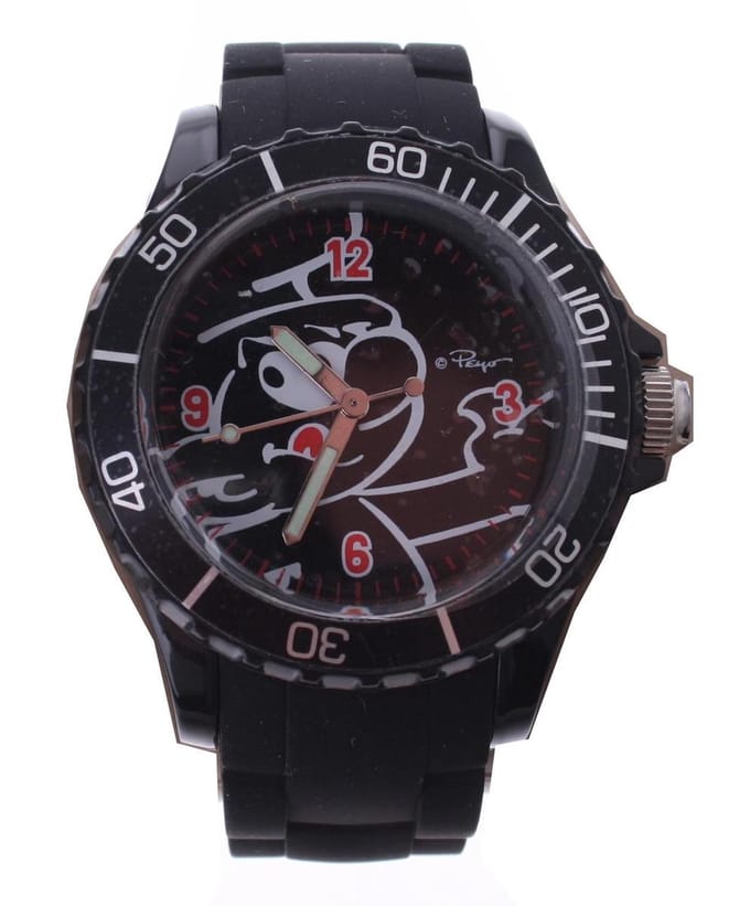 Kinderhorloge Smurfen - Zwart