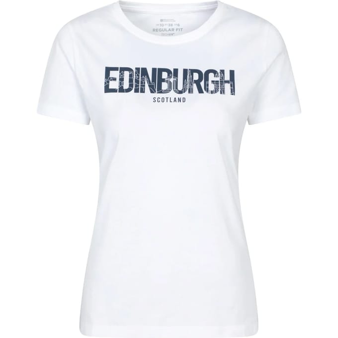 Mountain Warehouse Dames/Dames Edinburgh Relaxed Fit T-Shirt (Wit)
