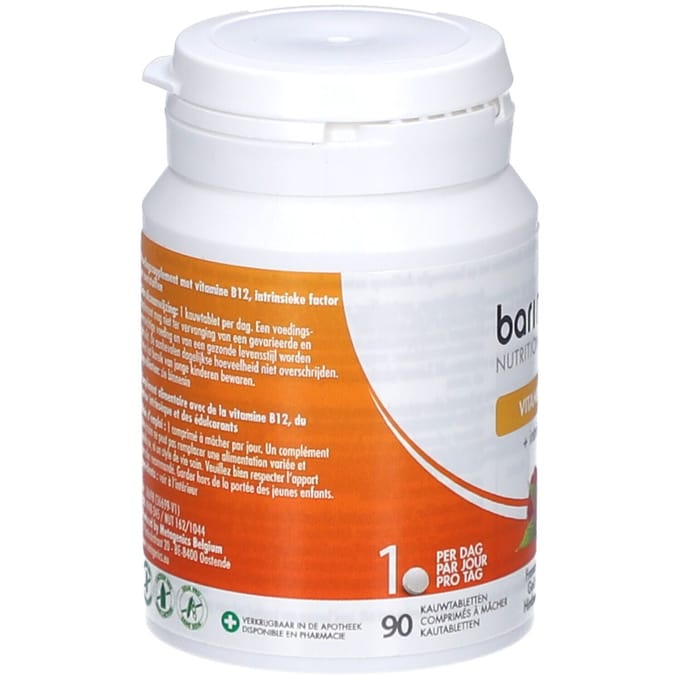 BariNutrics Vitamine B12 I.F. Framboossmaak 90 Kauwtabletten