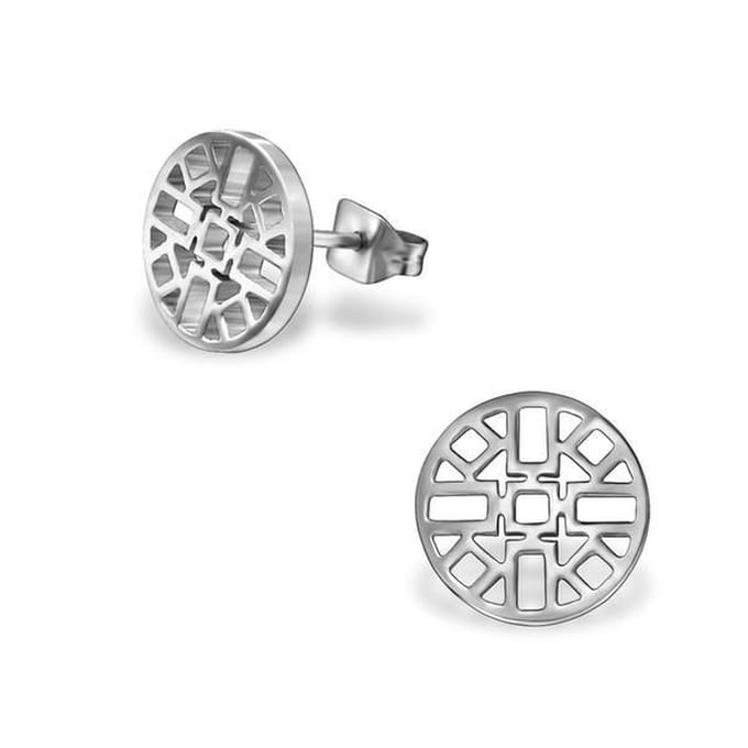 Montebello Oorbellen Aylin - 316L Staal - Azteken - ∅10mm