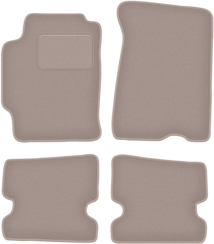 Beige velours vloermatten voor: Mazda MX-6 II coupé (1992-1997)