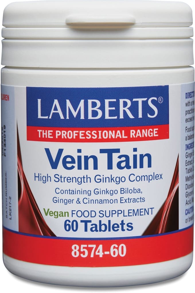 Lamberts Veintain (met ginkgo, kaneel) 60 Tabletten