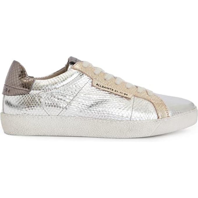 AllSaints Sheer Met Sneaker Silver/gold Größe: 41 | Trainers Outlet | Damen | Grau