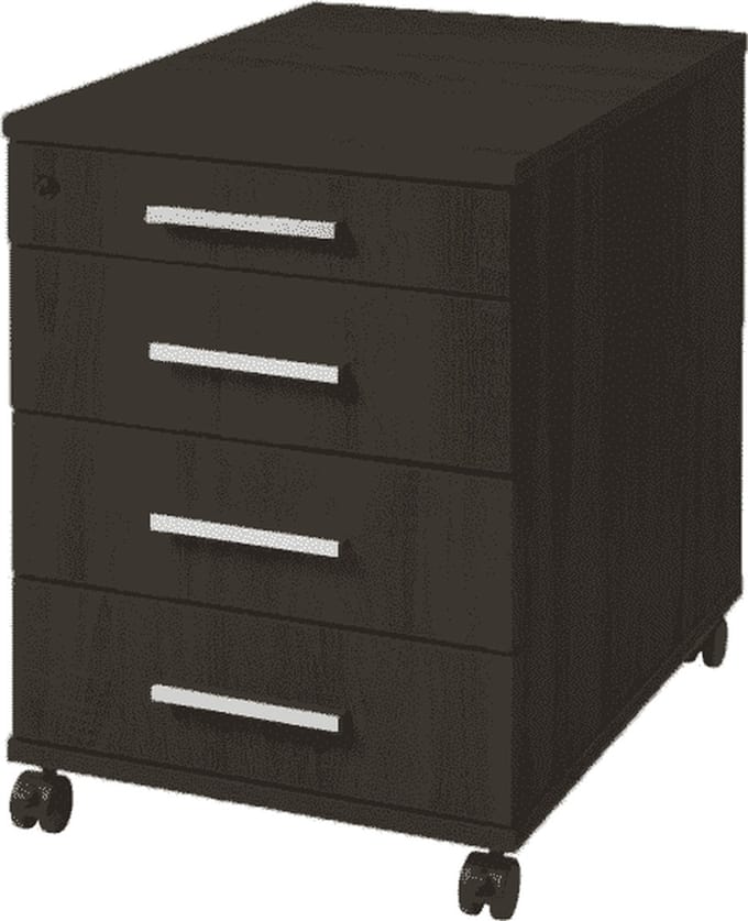 Luxe houten rolblok met 4 Chief laden Robson Eiken