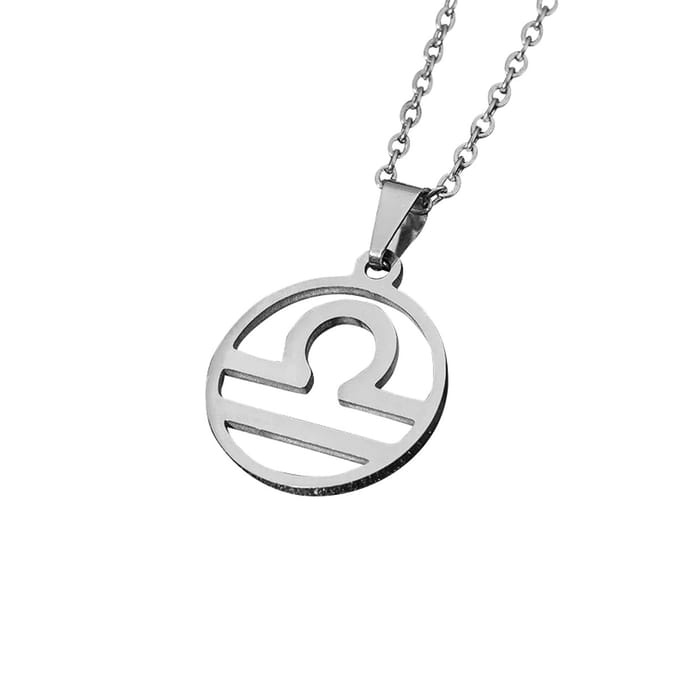 Sterrenbeeld ketting zilverkleur Weegschaal