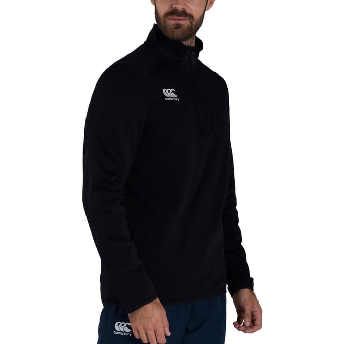 Canterbury Club Track Top heren met ritshals (Zwart)