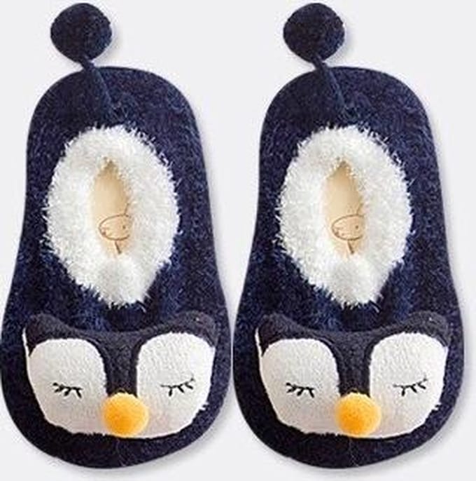 Antislip Sloffen - Sokken - Pinguin - 4-12 maanden