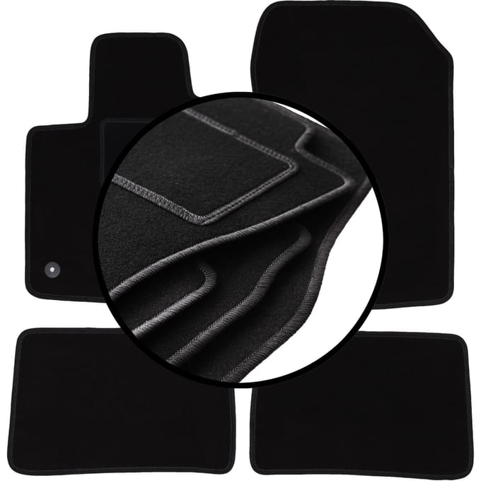Complete set veloursmatten voor: Renault Twingo II hatchback (2007-2014)