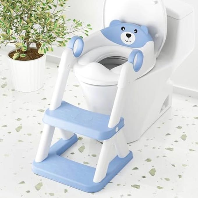 Zindelijkheidstraining Toiletbril voor Peuters - 2-in-1 Waterdichte en Zachte Mat