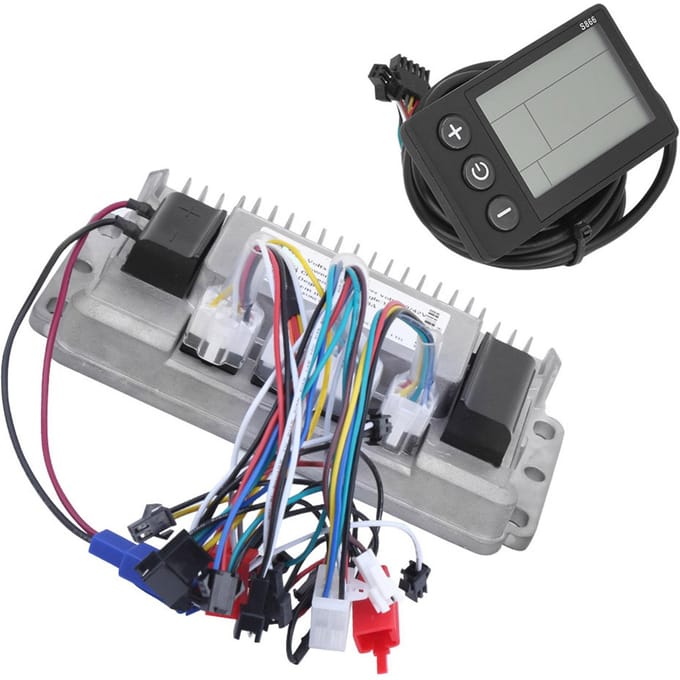 3648V 1000W Elektrische Driewielers 3?modus Sinusoïde Borstelloze Controller Instrument LCD Set gray