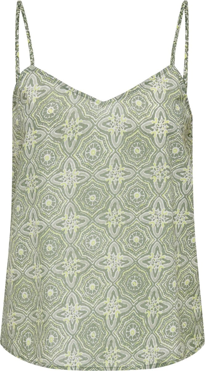 Only Top Onlmiley Singlet Ptm 15326247 Hedge Green/ethnic Dames Maat - S