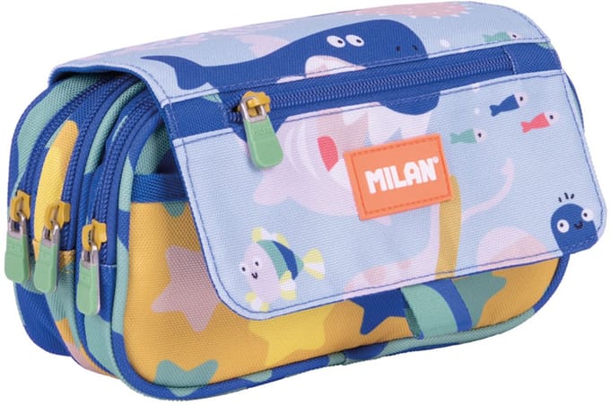 Milan 4 Zip With A Flap Odyssey Special Series Etui Blauw Man