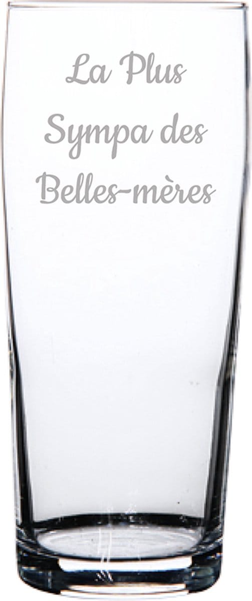 Bierfluitje gegraveerd - 19cl - La Plus Sympa des Belles-mères