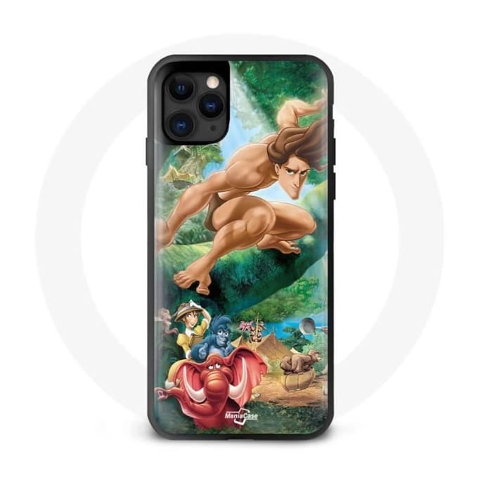 Coque - MANIACASE - Iphone 12 Pro Max - Noir - Tarzan - Souple