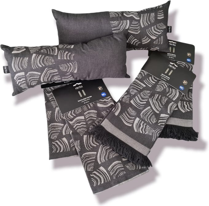 Cadeauset Rento pino - sauna textiel | zwart