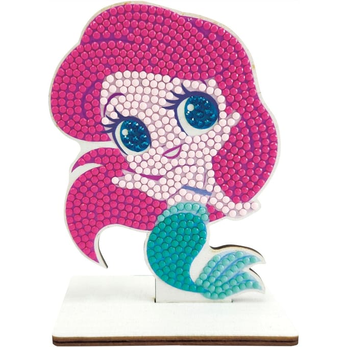 Diamond Painting "Crystal Art Buddy", 11 x 8 cm - Little Mermaid