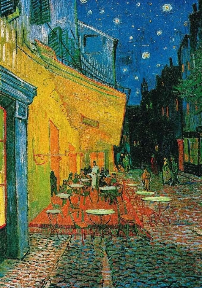 Kunstdruk Vincent Van Gogh - Café at Night 60x80cm