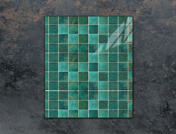 TMK ArtDeko - Snijplank Glas - 45x52 cm - Groen