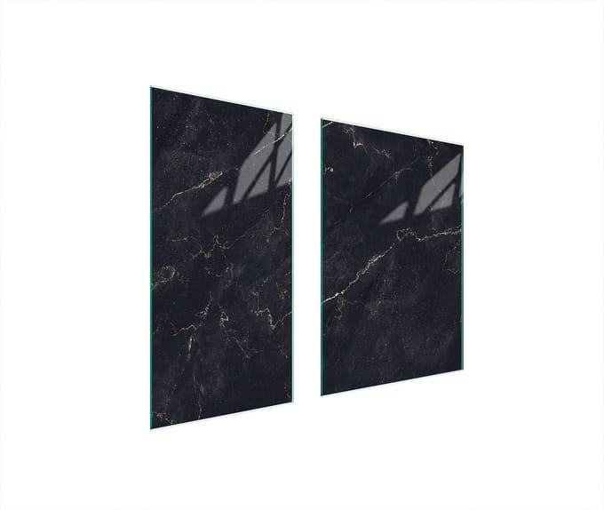 TMK ArtDeko - Serie - Glasplaat Bescherming - Marmereffect - 75x52 cm