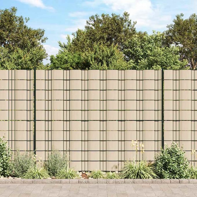 vidaXL - Privacystrip - 70x0,19 - m - PVC - crèmekleurig
