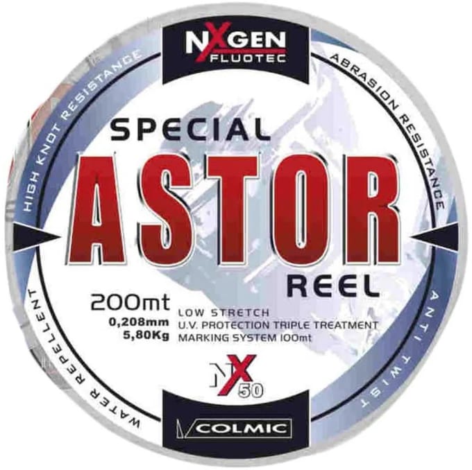 Colmic Astor Monofilament 200 M 6 Eenheden Zilver 0.500 mm