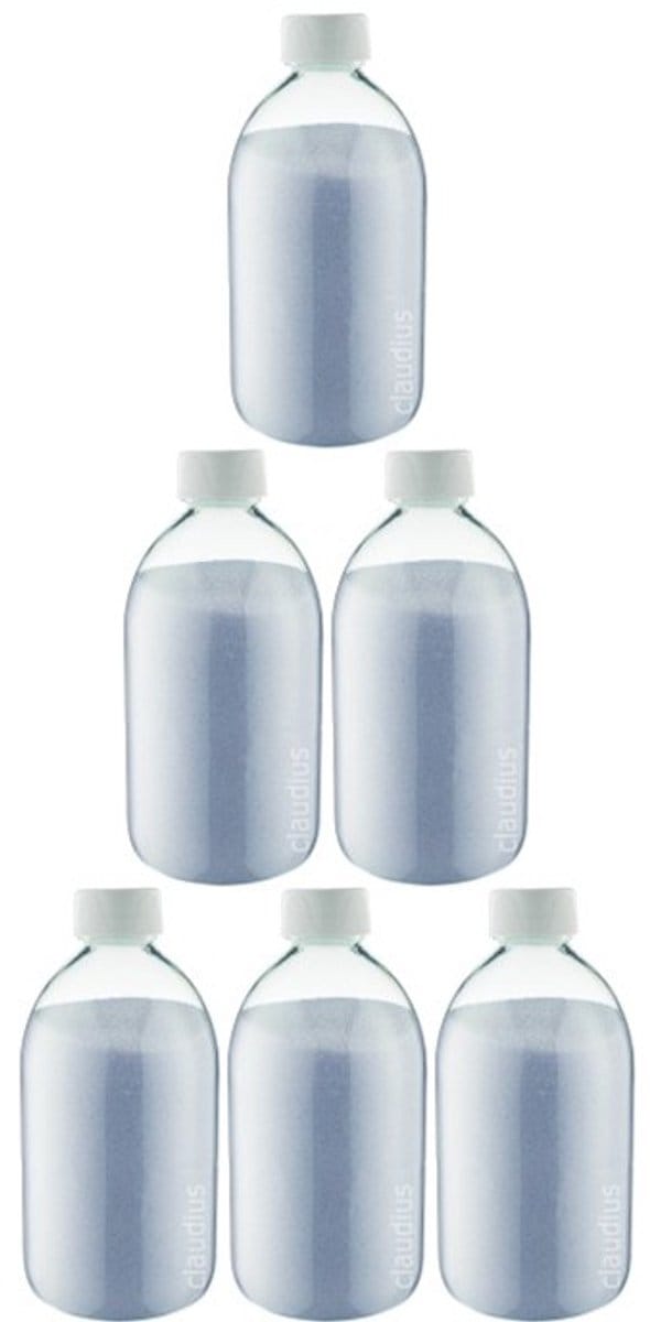 Scrubzout Lavendel 650 gram - Fles met witte dop - set van 6 stuks - Hydraterende Lichaamsscrub