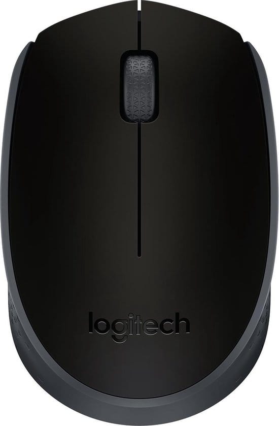 Logitech M171 Wireless - Muis - Optisch - 3 knoppen - Zwart