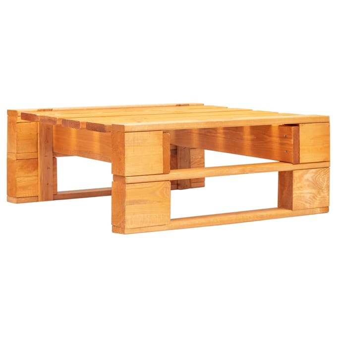 vidaXL - Tuinhocker - pallet - hout - honingbruin