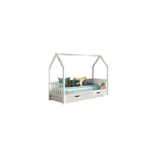 Jaxx Cabane huisbed 90x200 met onderbed White unisex