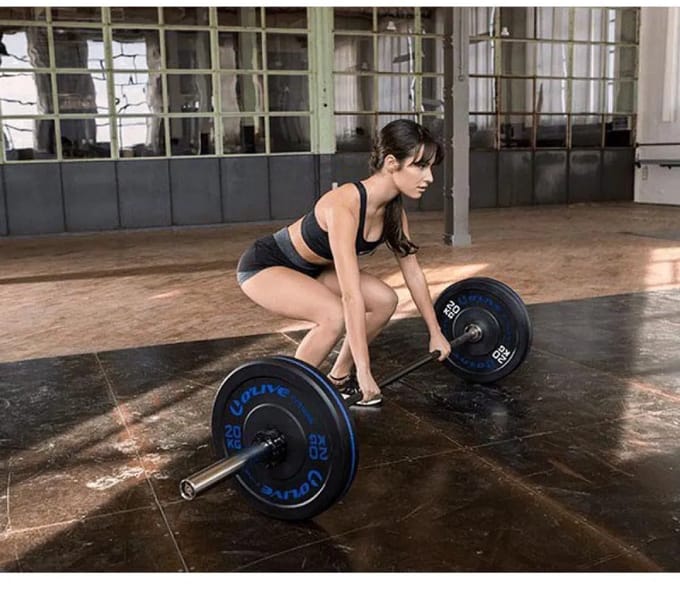 Olive Olympische Bumper Plate 20kg Zwart 20 kg