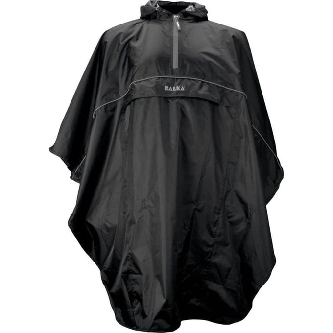 Ralka Regenponcho Waterdicht & Reflectie - Zwart - Volwassenen